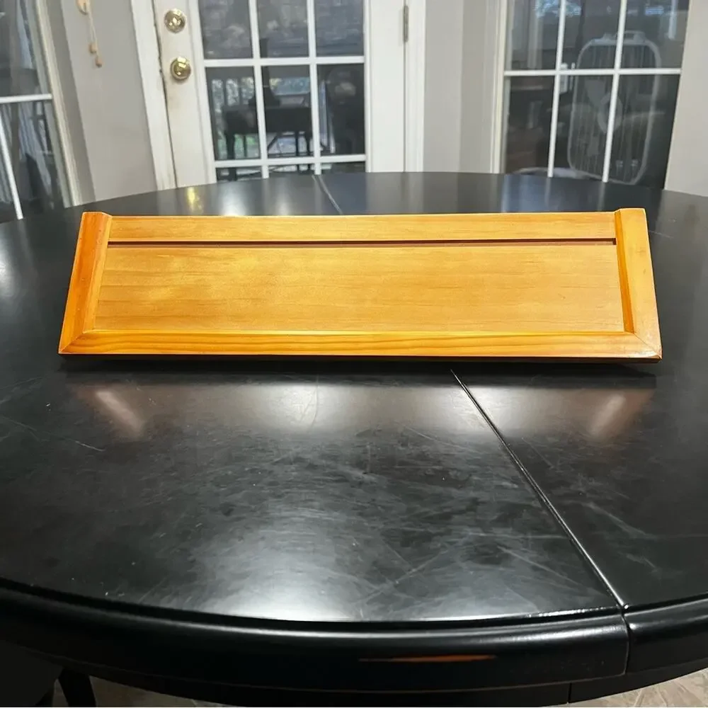 NEW Pottery Barn Crown Molding Hanging Display Wall Ledge Oak 18”